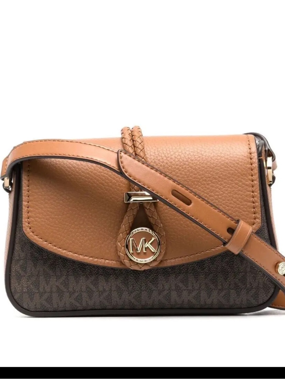 NEW✨NEW✨Michael Kors Lea Monogram Logo-Print Shoulder Bag